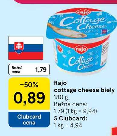 Rajo cottage cheese biely 180g
