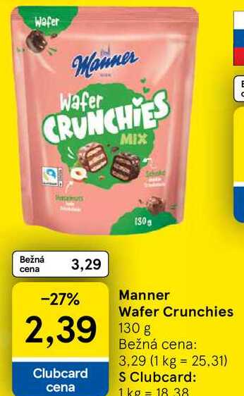 Manner Wafer Crunchies 130 g 