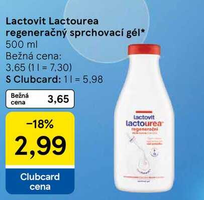 Lactovit Lactourea regeneračný sprchovací gél 500 ml