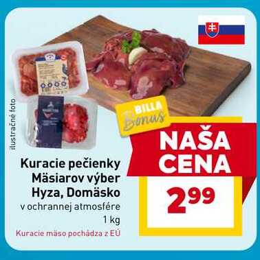 Kuracie pečienky Mäsiarov výber Hyza, Domäsko v ochrannej atmosfére  1 kg