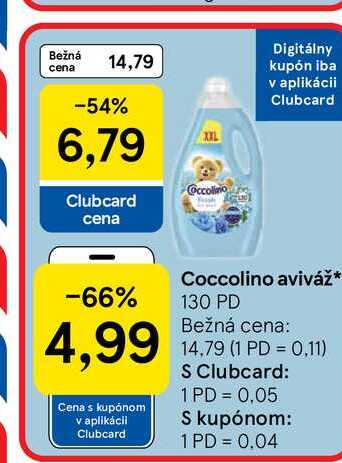 Coccolino aviváž 130 PD