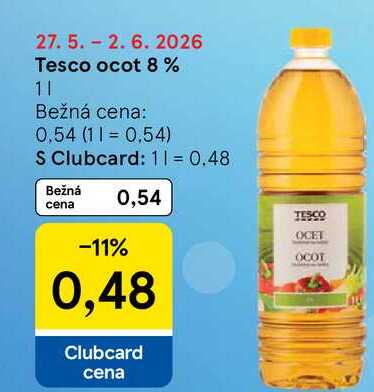 Tesco ocot 8 % 1l