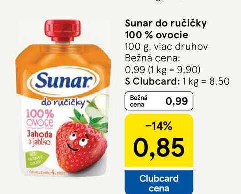 Sunar do ručičky 100% vocie 100 g