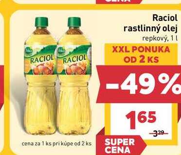 Raciol rastlinný olej repkový, 1l