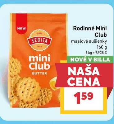 SEDITA maslové sušienky 160 g