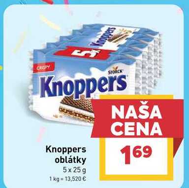 Knoppers oblátky 5x25g