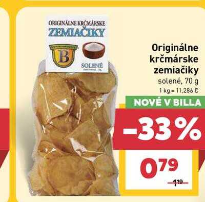 Originálne krčmárske zemiačiky solené, 70 g