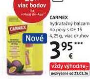 CARMEX hydratačný balzam na pery s OF 15, 4,25 g