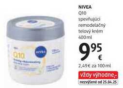 NIVEA Q10 spevňujúci remodelačný telový krém, 400 ml