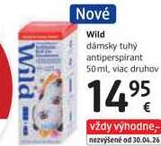 Wild dámsky tuhý antiperspirant, 50 ml