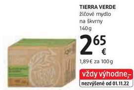TIERRA VERDE žlčové mydlo na škvrny, 140 g