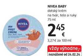 NIVEA BABY detský krém, 75 ml  