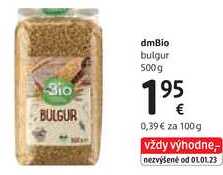 dmBio bulgur, 500 g