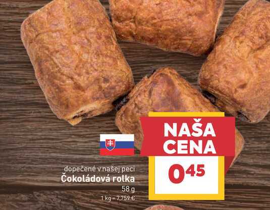 Čokoládová rolka 58 g 