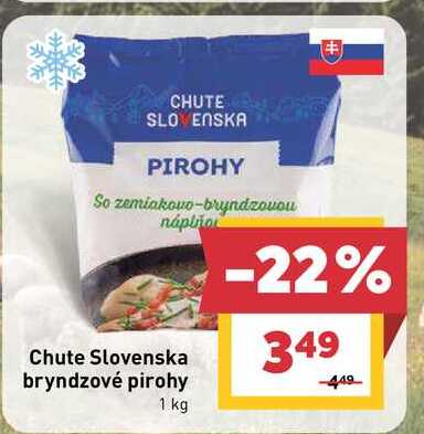 Chute Slovenska bryndzové pirohy 1 kg