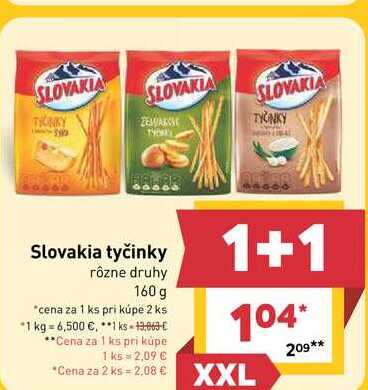 Slovakia tyčinky rôzne druhy 160 g
