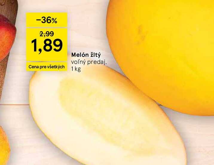 Melón žltý voľný predaj 1 kg 