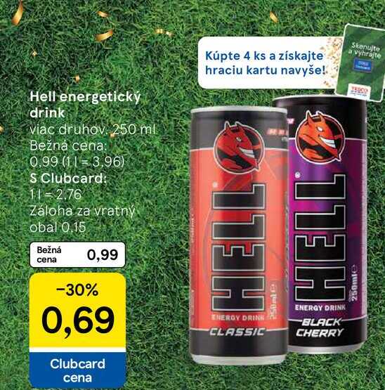 Hell energetický drink viac druhov 250 ml