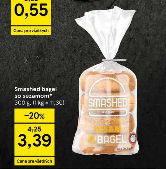 Smashed bagel so sezamom 300 g