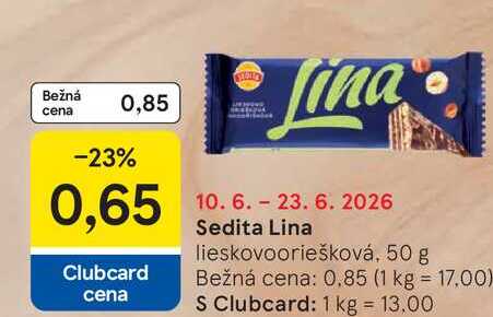 Sedita Lina lieskovooriešková, 50 g