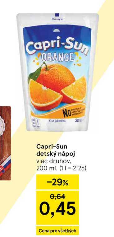Capri-Sun detský nápoj viac druhov, 200 ml