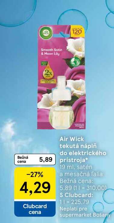 Air Wick tekutá náplň do elektrického prístroja 19 ml