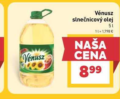 Vénusz slnečnicový olej 5l