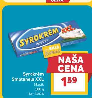 Syrokrém Smotanela XXL klasik 200 g