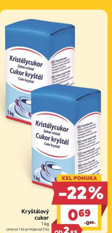 Kryštálový cukor 1 kg