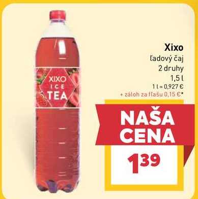 Xixo Ľadový čaj 2 druhy 1,5l