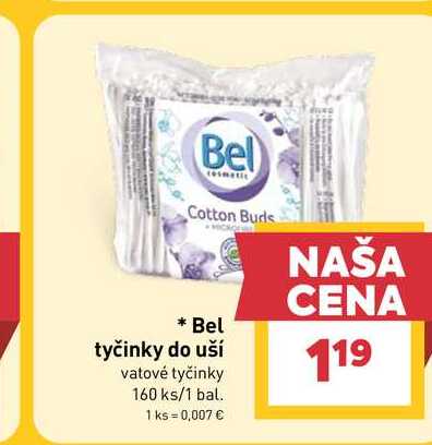 Bel tyčinky do uší vatové tyčinky 160 ks/1 bal.