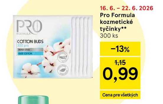 Pro Formula kozmetické tyčinky 300 ks