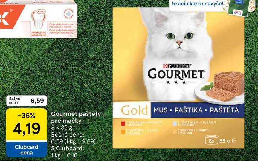 Gourmet paštéty pre mačky 8x85g