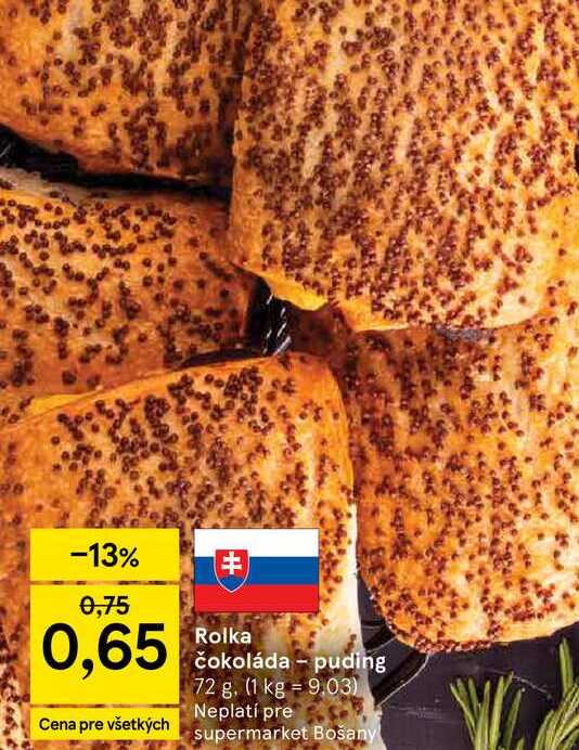 Rolka puding čokoláda 72 g