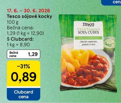 Tesco sójové kocky 100 g 