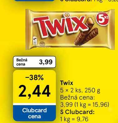 Twix 5 × 2 ks, 250 g