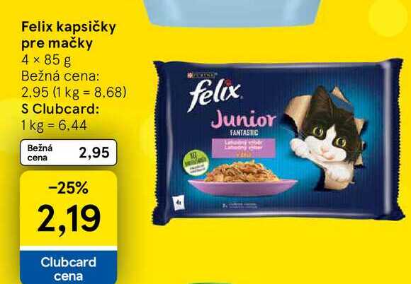 Felix kapsičky pre mačky 4 x 85 g