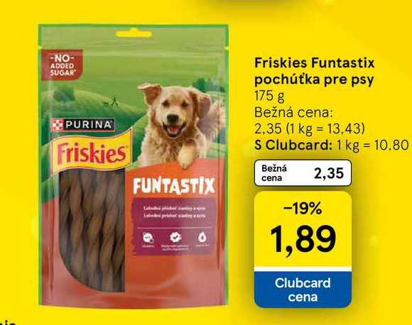 Friskies Funtastix pochúťka pre psy 175 g 
