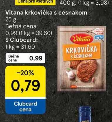 Vitana krkovička s cesnakom 25 g
