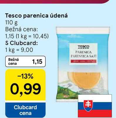 Tesco parenica údená 110 g