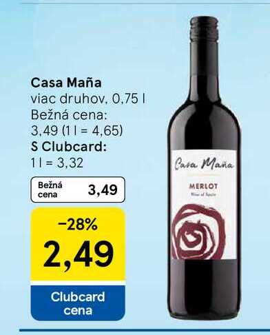 Casa Maña viac druhov, 0,75l