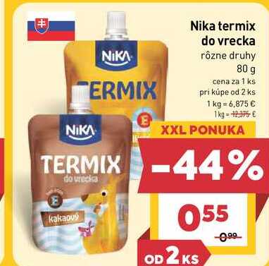 Nika termix do vrecka rôzne druhy 80 g