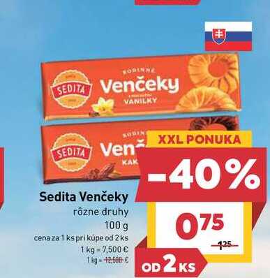 Sedita Venčeky rôzne druhy 100 g