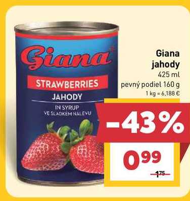 Giana jahody 425 ml