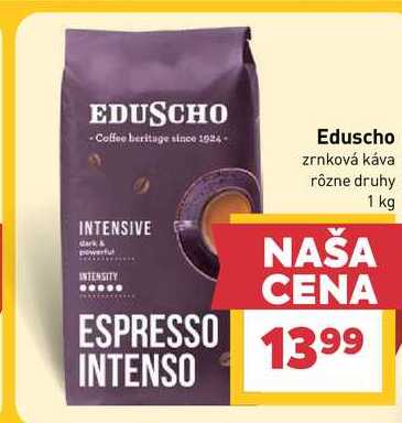 Eduscho zrnková káva rôzne druhy 1 kg