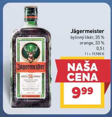 Jägermeister 0,5l v akcii