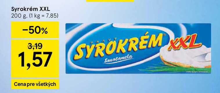 Syrokrém XXL 200 g