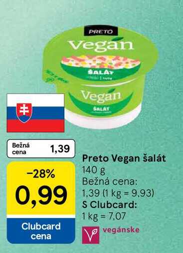 Preto Vegan šalát 140 g
