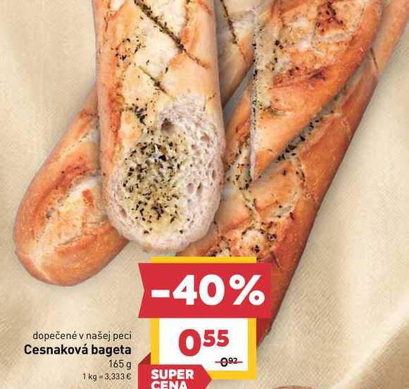 Cesnaková bageta 165g