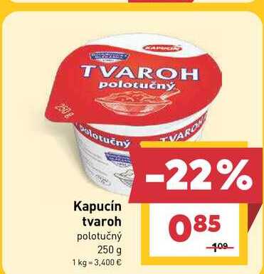 Kapucín tvaroh polotučný 250 g